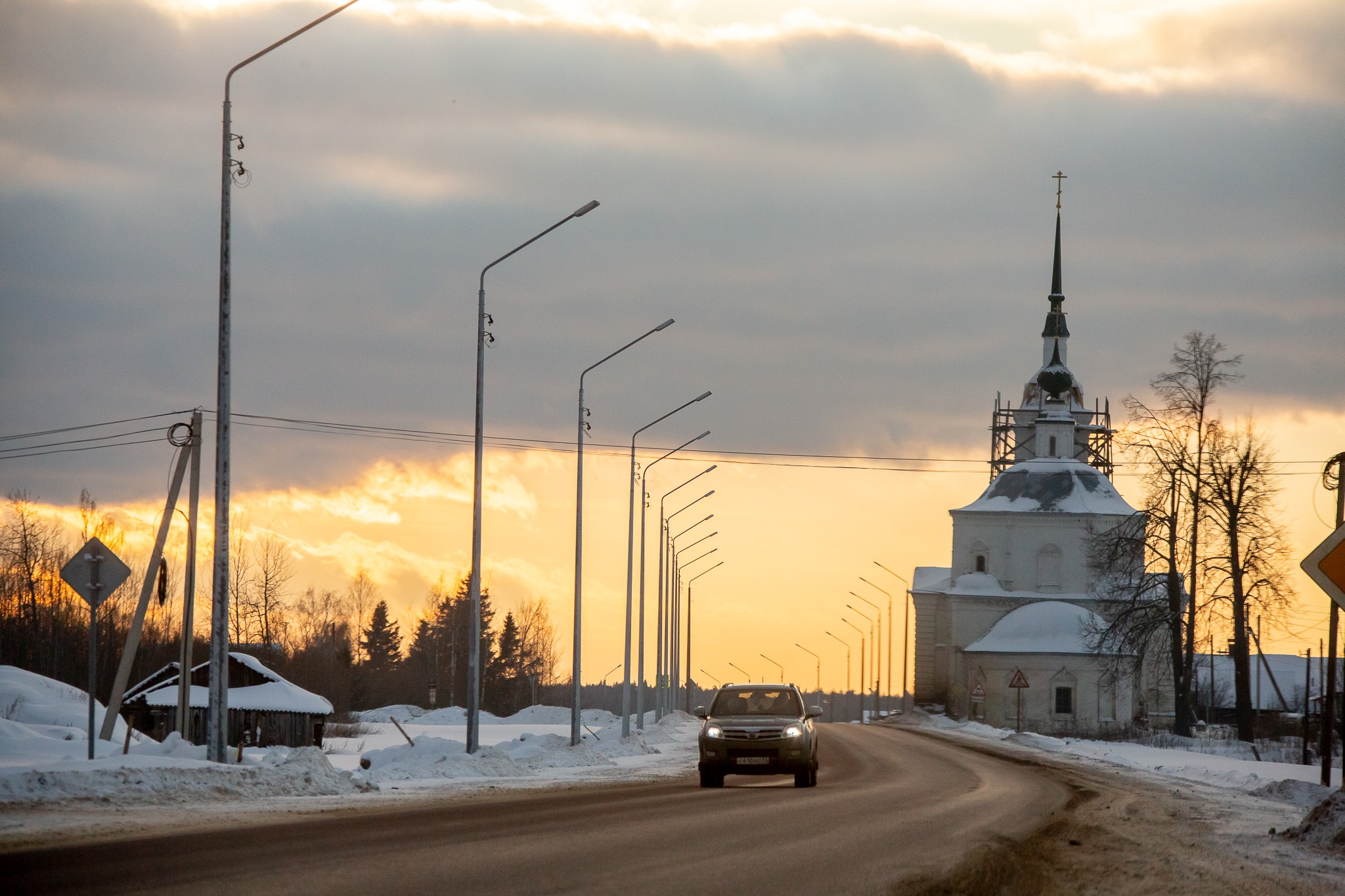 Освещение дороги федерального значения Р-243