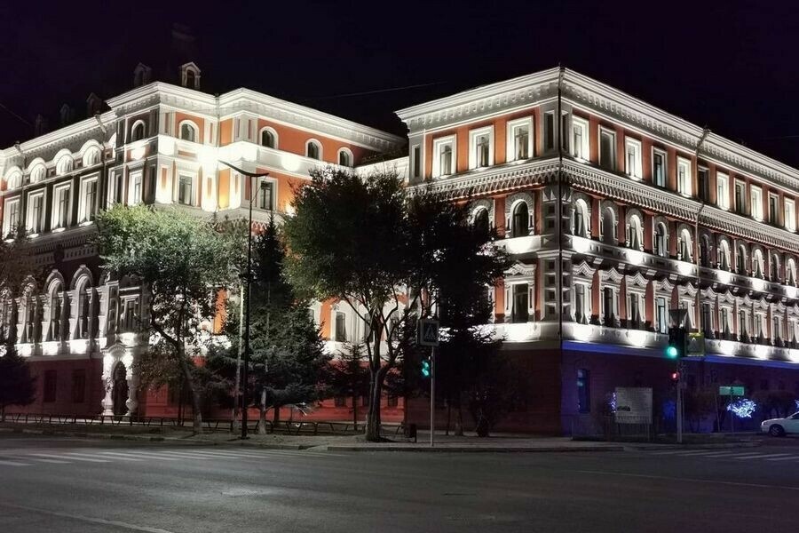 Архитектурная подсветка здания БГПУ